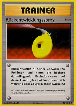Rück-entwicklungs-spray