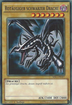 Rotäugiger schwarzer Drache