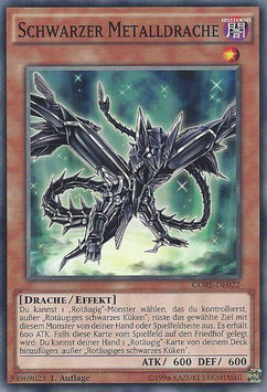 Schwarzer Metalldrache