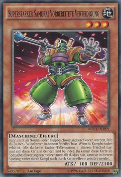 Superstarker Samurai Vorbereitete Verteidigung