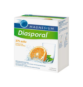 Magnesium Diasporal Activ, Trinkgranulat Orange 375 mg, 20 sachets - pcode 5453953