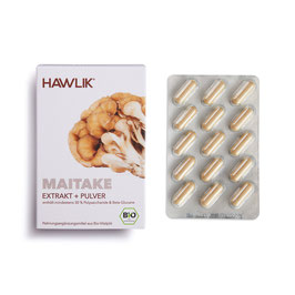 HAWLIK BIO Maitake Extrakt + Pulver, 120 Kapseln - pcode 7668391