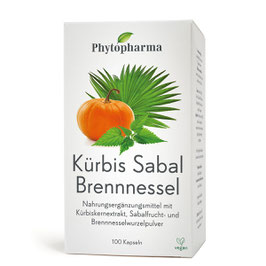 Phytopharma Kürbis Sabal Brennesel Kaps. 100 Stk.,    7786816