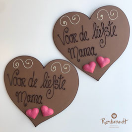 Chocolade hart "Voor de liefste mama"