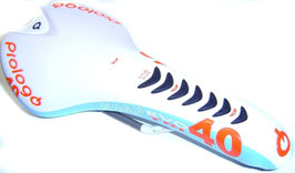 Prologo Nago EVO TRI 40 MTB Rennrad Triathlon Sattel Ti weiss blau NEU!