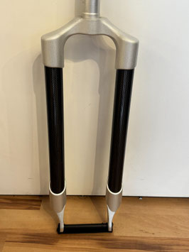 28"Carbon Aluminium Gravel / MTB Stahlgabel 260mm 1 1/8" A-Head Gabelschaft NEU!