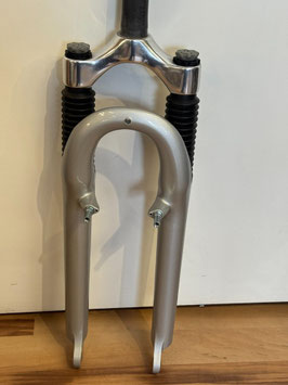 26" RST MTB Federgabel 255mm 1 1/8" A-Head Gabelschaft Silber Neu!