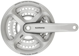 Shimano FC-M171 Kurbel vierkant 42-34-24 Zähne 170mm Silber NEU!