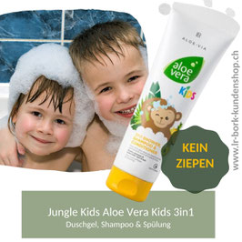 Jungle Kids Aloe Vera Kids 3in1 Duschgel, Shampoo & Spülung