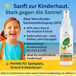 Aloe Vera Kinder Sonnenmilchspray LSF 50