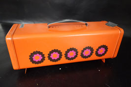 Vintage metalen oranje Brabantia koektrommel