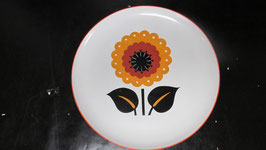 Grote vintage Flora Gouda "Sunflower" bord/schaal ,kunststof met bloemmotief