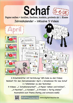 4. April Schaf Jahreskalender