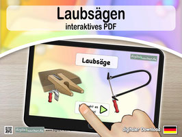 Laubsägen interaktives PDF - ab 3. Klasse