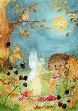 Kunstkarte: Herbst - Eentje van Margo