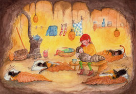 Kunstkarte: Winterhöhle - Eentje van Margo