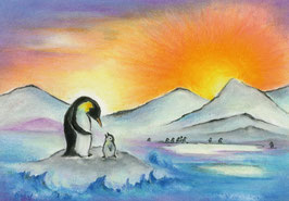Postkarte: Der Pinguin - Exler