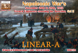 linear-A 148 Napoleonic Wars  French Engineers crossing the Berezina Set 2