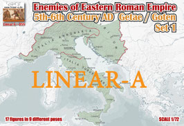 linear-A 058 Enemies of Eastern Roman Empire 5th-6th Century AD  Set 1 Getae / Goten