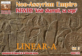 linear-A 084 Neo-Assyrian Empire 911-605 BC Set 5   INFANTRY "kisir sharruti, sa sepe"