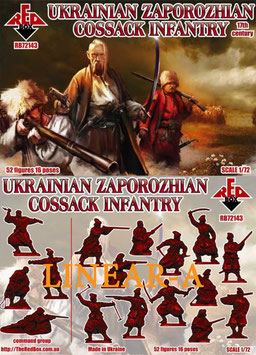 REDBOX 72143 UKRAINIAN Zaporozhian Cossacks infantry 17. CENTURY