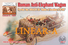 Linear-A 029 Roman Anti-Elephant Wagon, Pyrrhic War 280-275 BC "Battle of Asculum 279 BC" BIG SET