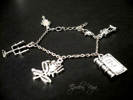 Bracelet charms La Belle et la Bête