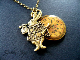 Collier sautoir Alice in Wonderland