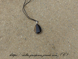 Pendentif goutte d'eau oeil du tigre