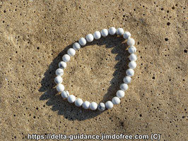 Bracelet Howlite Blanche