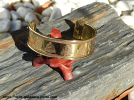Bracelet en laiton triquetra