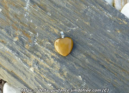 Pendentif mini coeur oeil du tigre