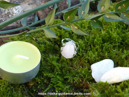 Bague quartz rose