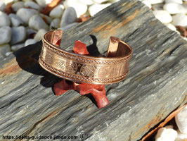 bracelet en cuivre pentagramme ref B-019