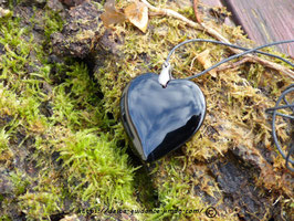 Pendentif coeur onyx