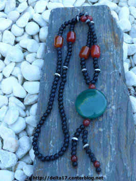 Pendentif agate vert