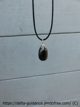 Pendentif obsidienne oeil céleste