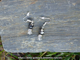 Boucles d'oreilles Jaspe Zébre