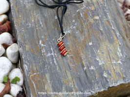 Pendentif ambre :  REF: PA-112