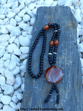 Pendentif  agate marron