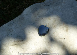 Pendentif mini coeur hématite