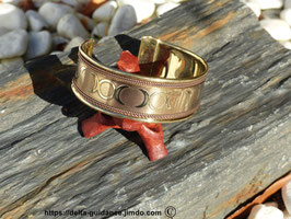 bracelet laiton triple lune