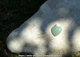 Pendentif mini coeur aventurine