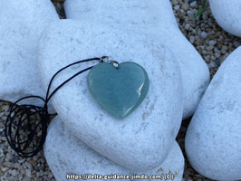 Pendentif coeur aventurine