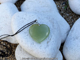 Pendentif coeur jade de chine