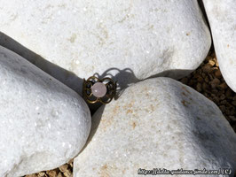 Bague quartz rose