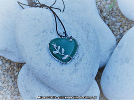 Pendentif coeur aventurine