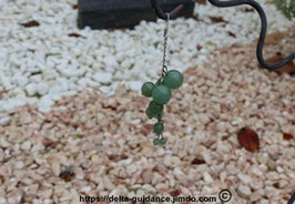 boucles d'oreilles en forme de grappe aventurine