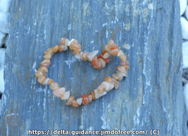 Bracelet aventurine orange