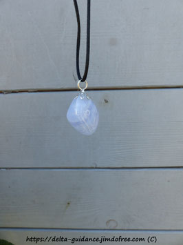 Pendentif Agate Bleue